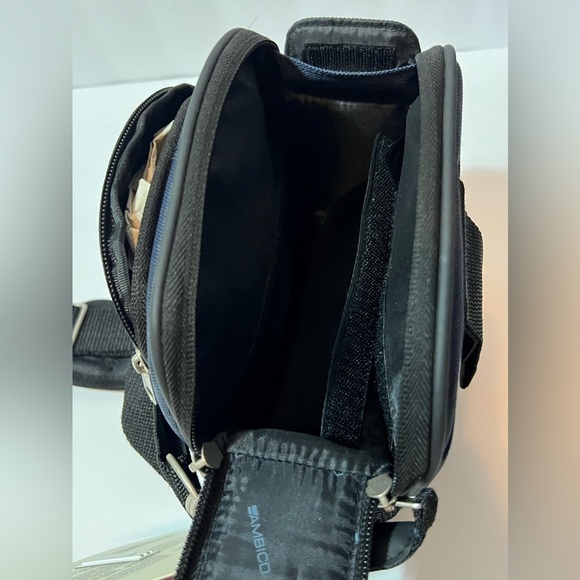 AMBICO Camera/Accessor Bag BC03GA NWT Blue  Gray Strap And Belt Loop - Picture 6 of 16